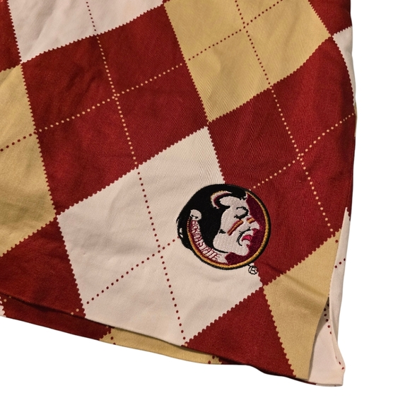 Loudmouth Ladies Florida State FSU Seminoles Argyle Golf Skort Skirt Size 4 - Picture 2 of 6